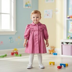 The CUTEST Pink bows Vintage Rothschild Rain Coat